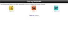 Tablet Screenshot of luckydoglabradoodles.com